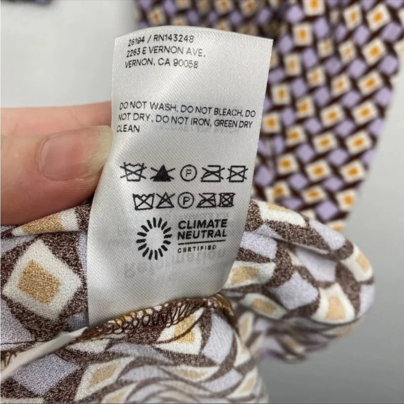 NWT Reformation Hilda Plaza Dress MIDI Square Neck Purple 8 Petite Wrap Slit - Picture 7 of 9